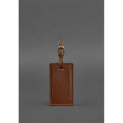 Шкіряна бирка для багажу 3.0 Світло-коричнева