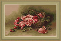 "Корзина с розами" Luca-S. Набор для вышивки гобелена (G483)