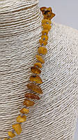 Кольє з натурального бурштину