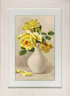 "Жёлтые розы в вазе" Luca-S. Набор для вышивки гобелена (G508)