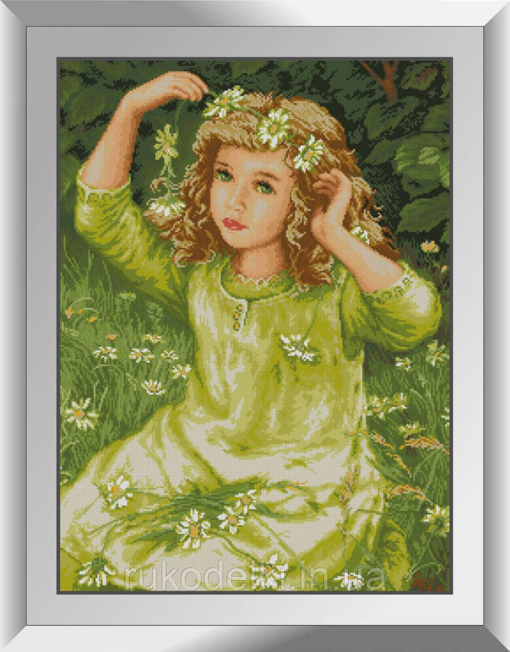 Набір алмазної живопису Dream Art Вінок з ромашок 31475D