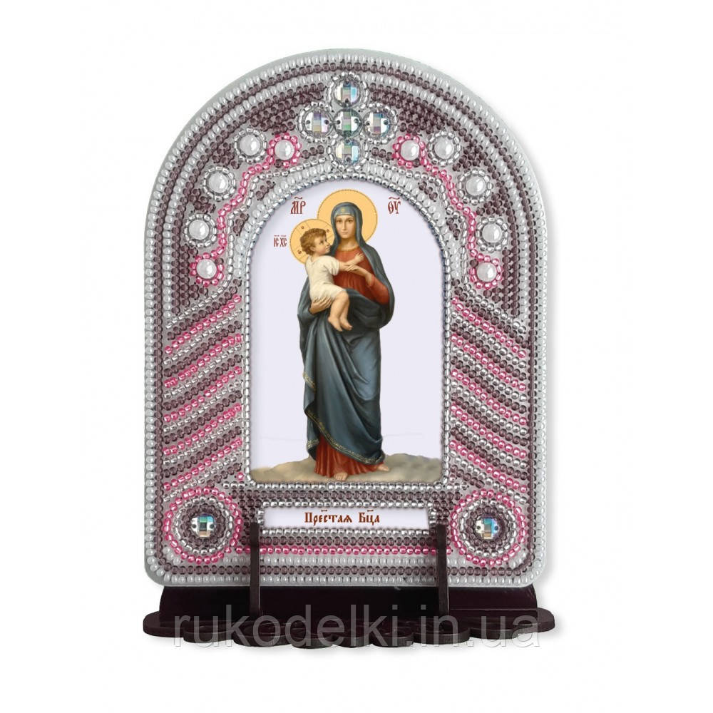 "Богоматер" Нова Слобода. Набір для створення ікони з вишитою рамкою-кіотом (ВК1006)