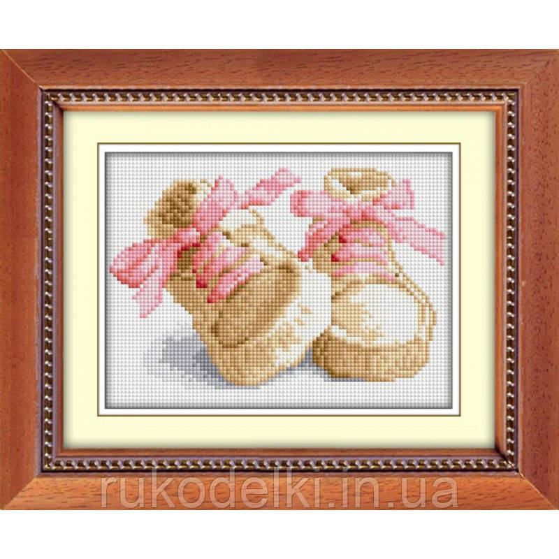 "Перші кроки (рожевий) (квадратні, повна)" Dream Art. Набір для малювання камінням алмазний живопис (30014D)