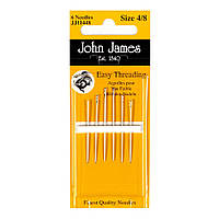 Набір легкозадільних голок для шиття No4/8 (6 шт.) John James JJ11448