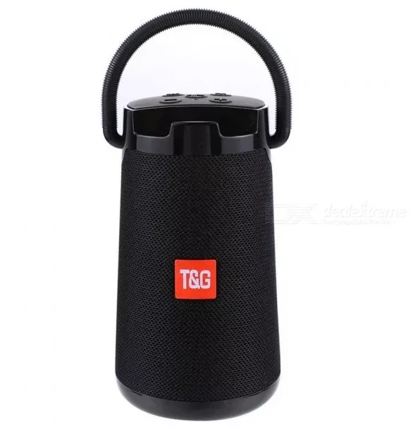 Портативна блютуз колонка павербанк з MicroSD-картою пам'яті, FM-Radio T&G TG-138 Чорний