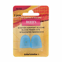 Наперсток силікон Синій (Розмір: L) (2шт) Bohin (Франція) 91722