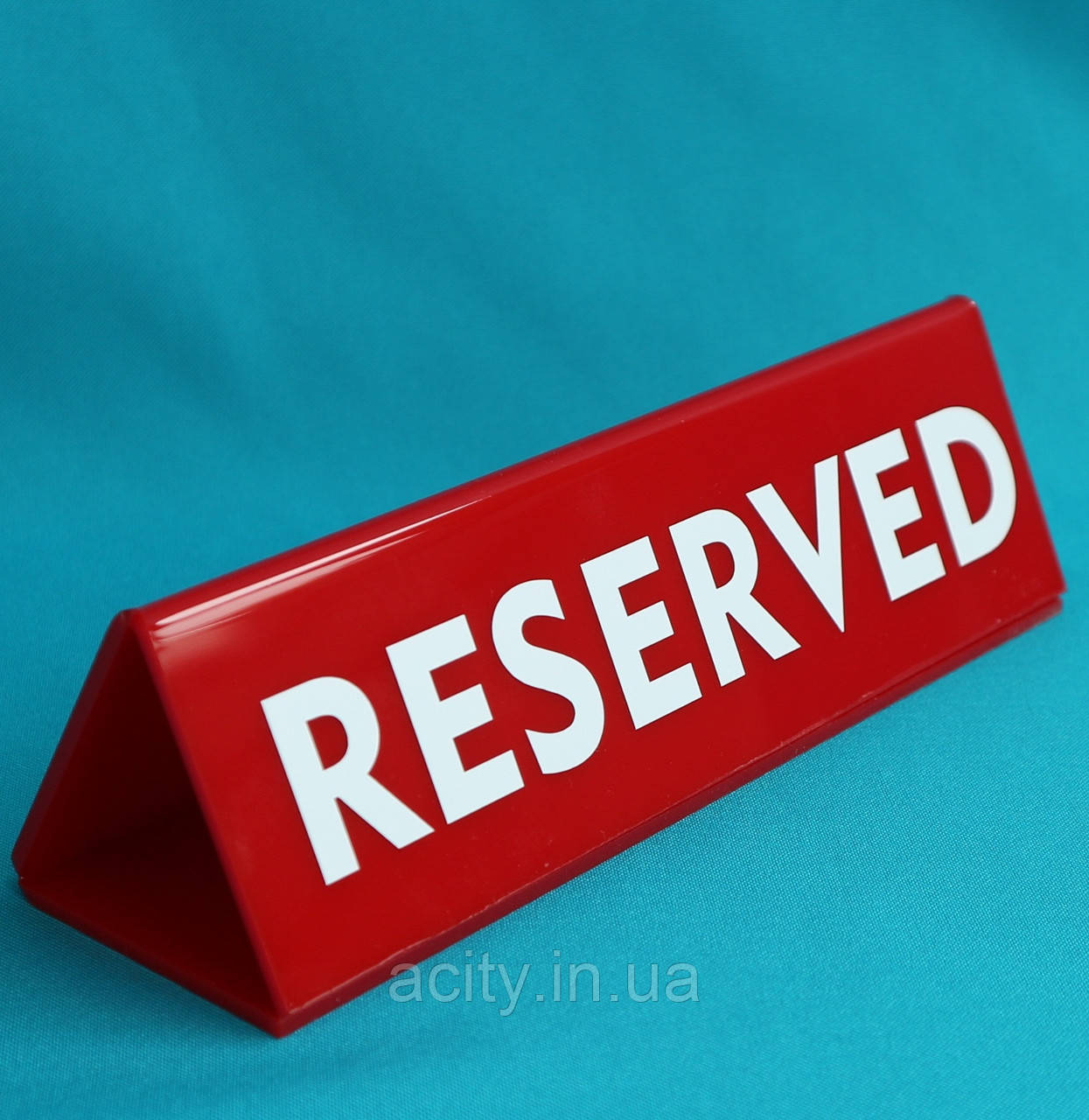 Червона табличка резерв для столу, фото 1