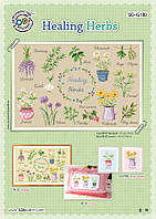 Схема для вышивки нитками крестиком Soda Stitch ''Healing Herbs//Целебные травы'' SODA Stitch