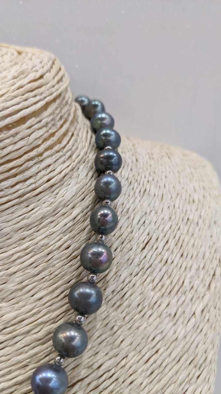 Кольє з чорних перлів, фото 1