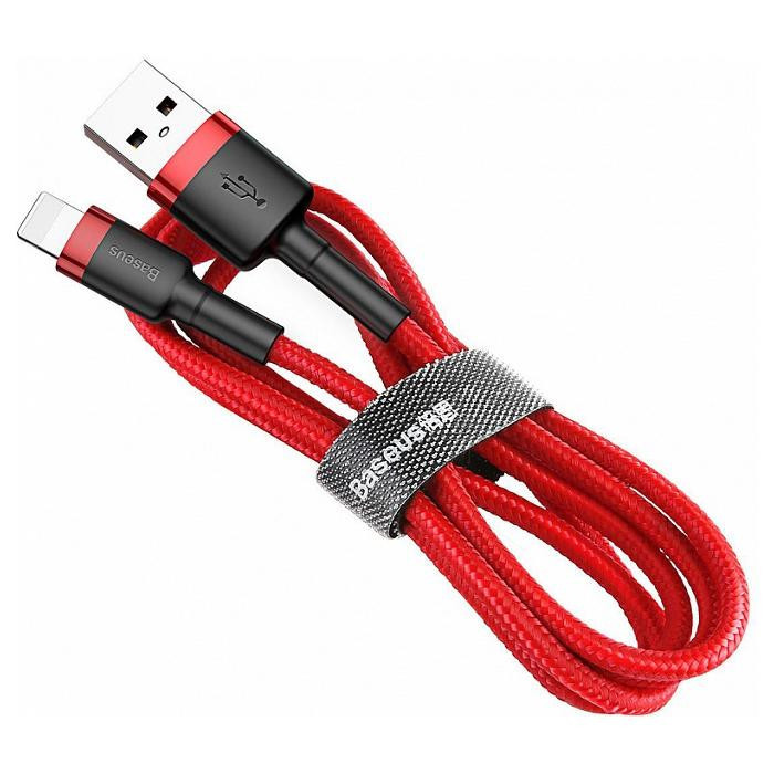 Кабель для зарядки телефона/ смартфона Baseus USB - Lightning 2 A 3 м Червоний/ Чорний (CALKLF-R09)