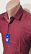 Сорочка чоловіча Passero vd-0053 бордова приталені однотонна Туреччина текстиль Оксфорд M, фото 8