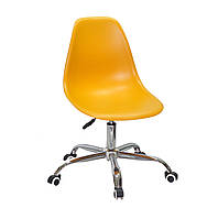 Кресло пластиковое офисное Nik CH-office яркого желтого цвета
