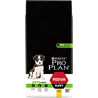 Purina Pro Plan Puppy Medium Optistart 12кг - для щенков средних пород с курицей
