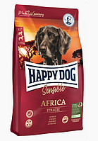 Happy Dog Sensible Africa беззерновой гипоаллергенный корм для собак с мясом страуса и картофелем, 4 кг