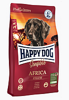 Happy Dog Sensible Africa беззерновой гипоаллергенный корм для собак с мясом страуса и картофелем, 12.5 кг