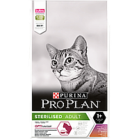 Purina Pro Plan Sterilised 10кг-корм для стерилизованных кошек и котов с уткой