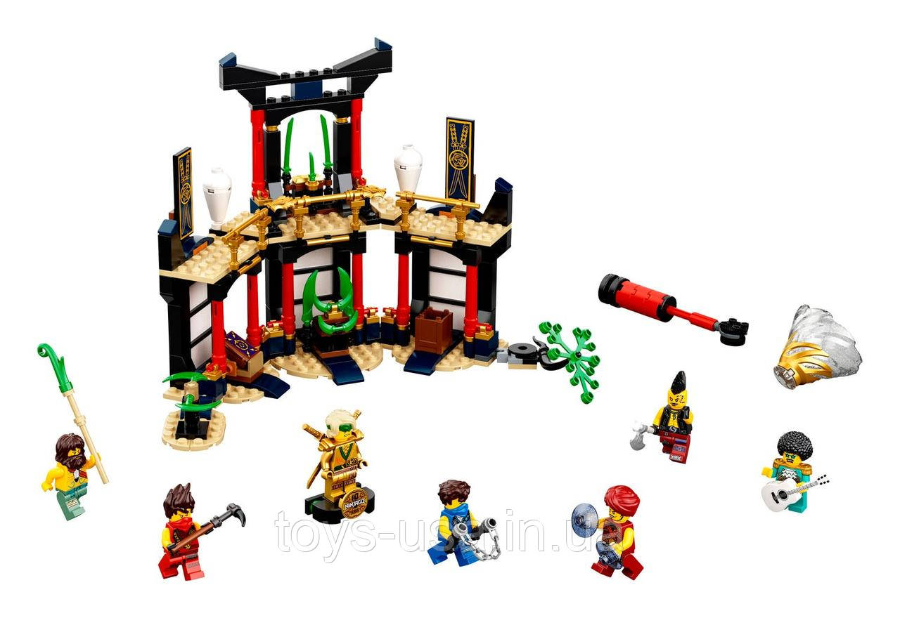 Пошкоджена коробка Лего Lego Ninjago Турнир стихий 71735