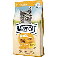 Сухой корм Happy Cat Minkas Hairball Control для взрослых кошек с птицей, 4 кг