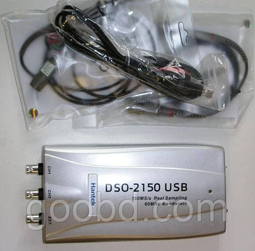Hantek DSO-2150 - Цифровой USB-осциллограф 60MHz 2 измерительных канала - фото 1 - id-p16384990