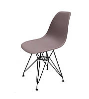 Пурпурный пластиковый стул на черных металлических ножках Nik BK-ML модный и современный оттенок 66 пурпурный