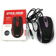 Мишка HAVIT HV-MS753 USB, black/red, фото 4