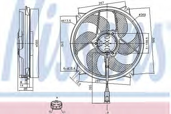 Вентилятор радіатора Citroen C4
