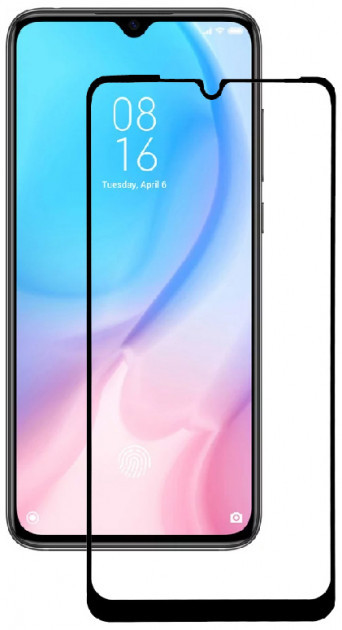 Захисне скло 3D для Xiaomi Mi9 Lite Black (9H Tempered Glass), фото 1