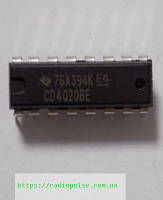 Микросхема 4020BE ( CD4020BE ) , DIP16