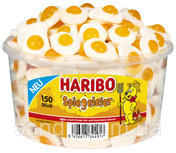 Желейні цукерки Смачна яєчня Haribo Spiegeleier 975 г 150 шт.