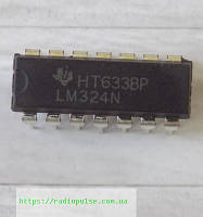 Микросхема LM324N , DIP14