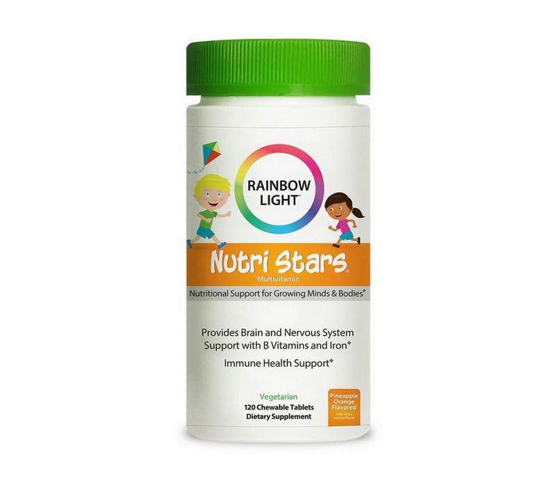 Вітаміни для дітей Rainbow Light Nutri Stars Multivitamin 120 chewable таб ананас апельсин