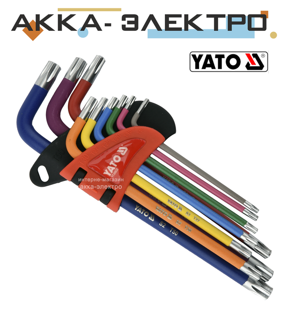●MSH Набор шестигранных ключей Torx 9 эл YATO YT-05633, цена: 483