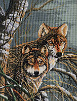 Wolves (Волки) Набор для вышивки крестом Lanarte 38007A