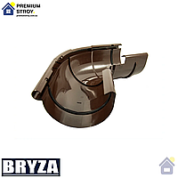 Кут жолоба регульований 135 градусів Bryza 125 мм Коричневий