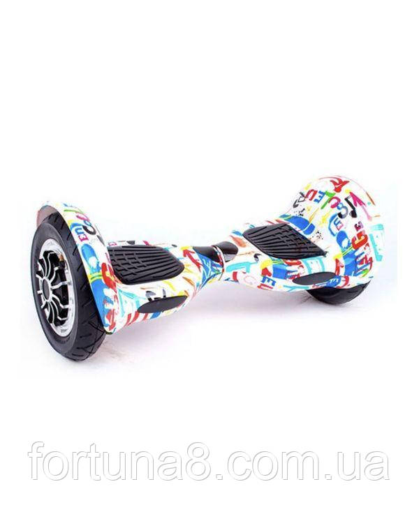 Гироборд Smart Balance Wheel 10 Premium New Белый граффити - фото 1 - id-p1342703138