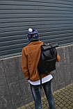 Рюкзак Roll Top / Рюкзак чоловічий - жіночий / Рюкзак для Ноутбука / Рюкзак мужской черный / рюкзак городской, фото 4