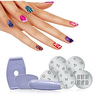 Маникюрный набор для узоров Nail Art Stamping Kit! Полезный