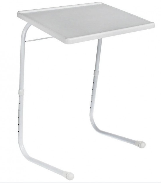 Раскладной стол трансформер для ноутбука с 6 уровнями высоты Table Mate II 52х40х53см Белый (NJ-355)