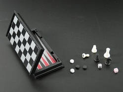 Магнітний набір шашки шахи, нарди 3 в 1