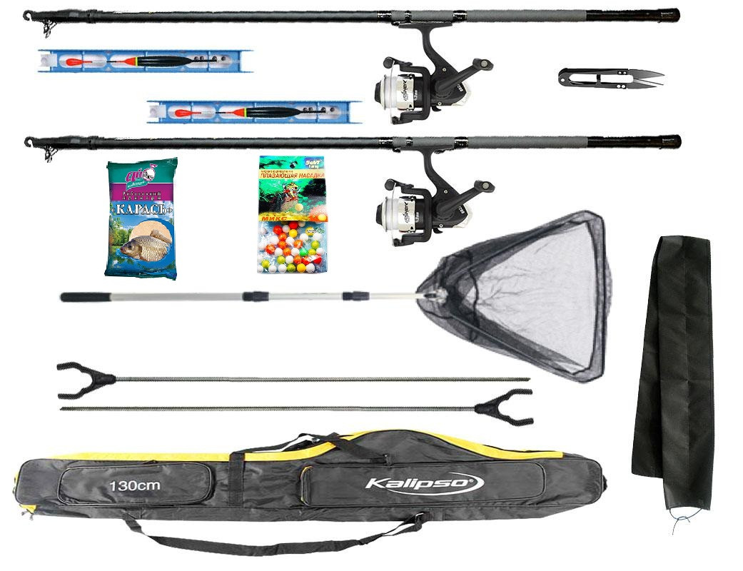 Набір Вудка поплавцева Kaida карбон у складі + Чохол + Подарунок! у довжині, фото 1