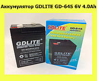 Аккумулятор GDLITE GD-645 6V 4.0Ah! Полезный