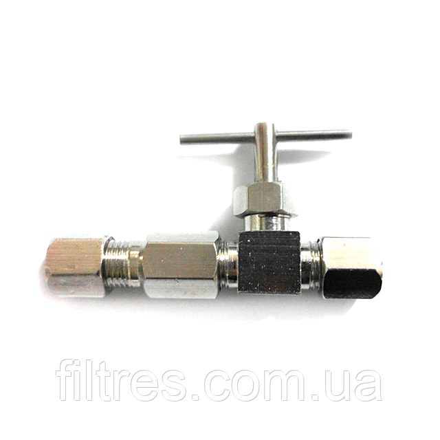 Голчастий вентиль 1/4"JAKO х 1/4"JAKO; W -1, фото 1
