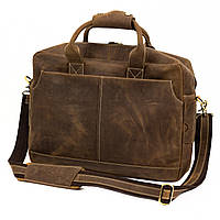 Мужской кожаный портфель JoyArt Premium AR1001, коричневый