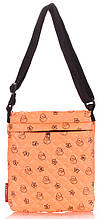 Сумка с принтом POOLPARTY pool-59-ducks-orange оранжевая