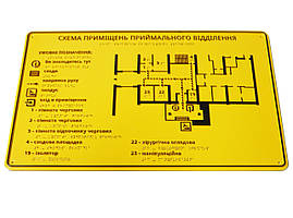 Мнемосхема тактильна для сліпих та слабозорих