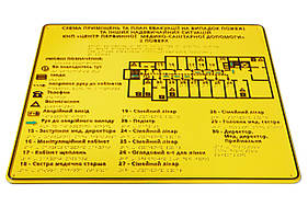 Мнемосхеми тактильні для сліпих