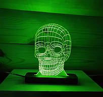 Світильник-нічник Череп зелений AVA-000098