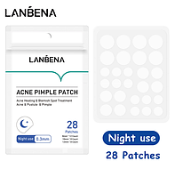 Пластырь от прыщей LANBENA ACNE PIMPLE PATCH NIGHT 28 штук