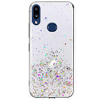 TPU чехол Star Glitter для Samsung Galaxy A10s Прозрачный