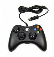 Дротовий джойстик геймпад Xbox 360 Чорний (NJ-60)